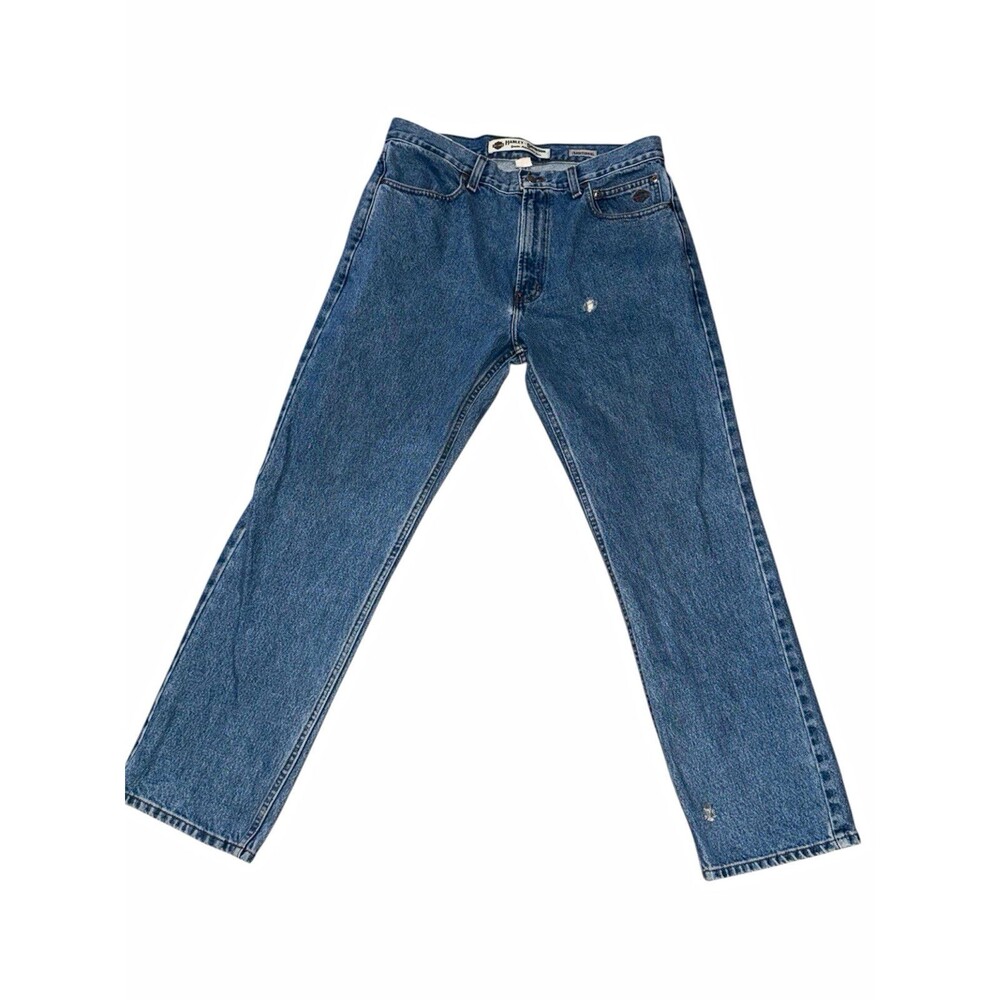 Harley-Davidson Men's Blue Medium Wash Straight Leg Regular Fit Denim Jeans